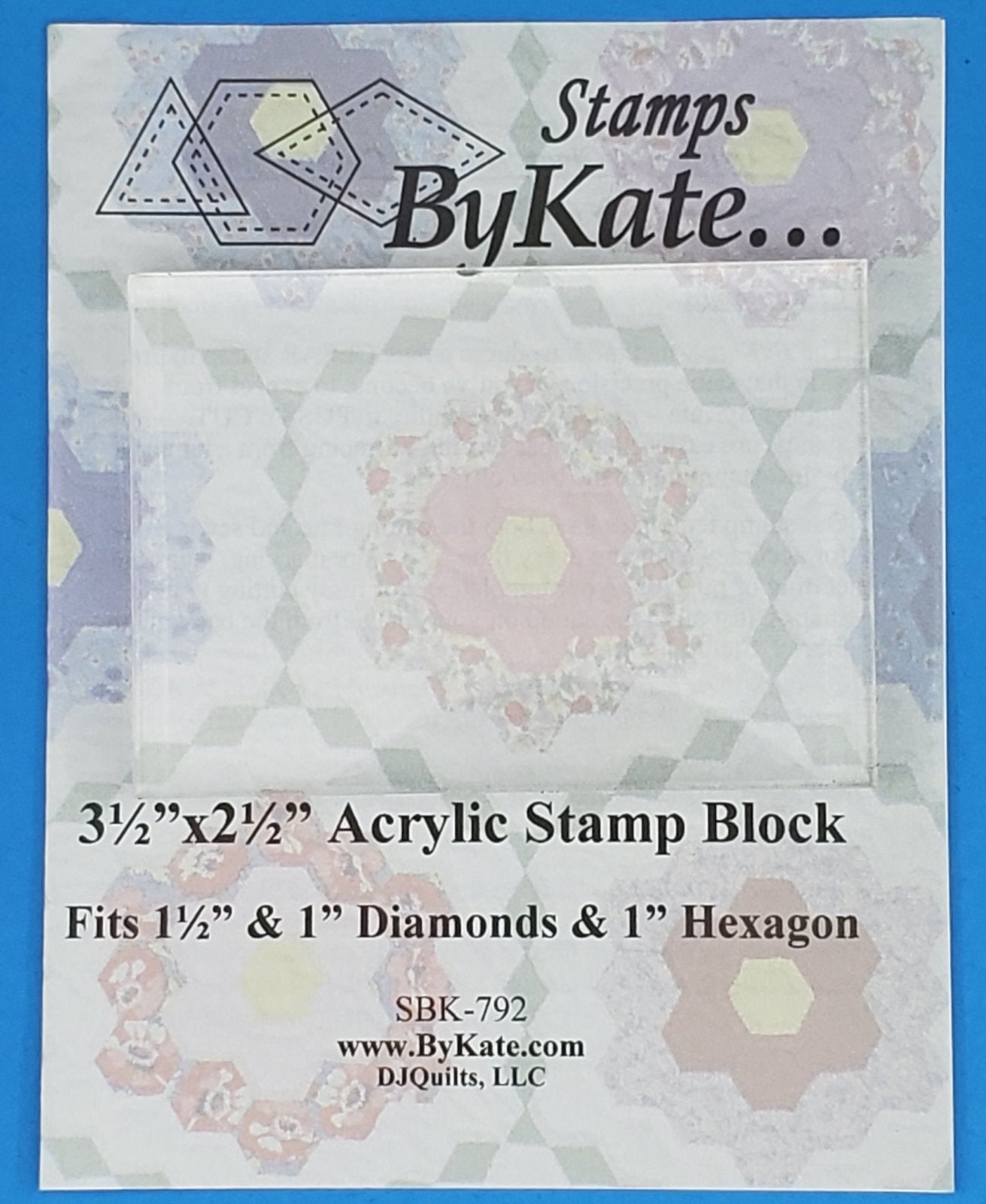 Stamps by Kate - 3 1/2 x 2 1/2 Acrylic Stamp Block